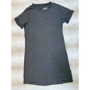 Smartwool Merino 150 Dress Womens Small Charcoal Gray Short Sleeve Pocket TShirt